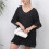 Transparentes Damen-Überwurfkleid mit Rüschenbündchen 6
