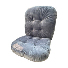 Bizhua Plush High-Back Seat Cushion with Removable Cover & Ties, Non-Slip, Compatible with Rocking/Car/Home Chairs