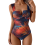 Maiô feminino de uma peça com bojo push-up e amarração frontal. 1