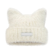 Knitted Winter Hat with Animal Ears for Girls