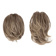 Extension de cheveux naturels pour chignon décoiffé avec fil métallique flexible