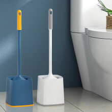 Escova de vaso sanitário com cabo e base extensíveis em 360