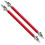 Voorbumperlip splitter steunbalk rood, 2 stuks 1