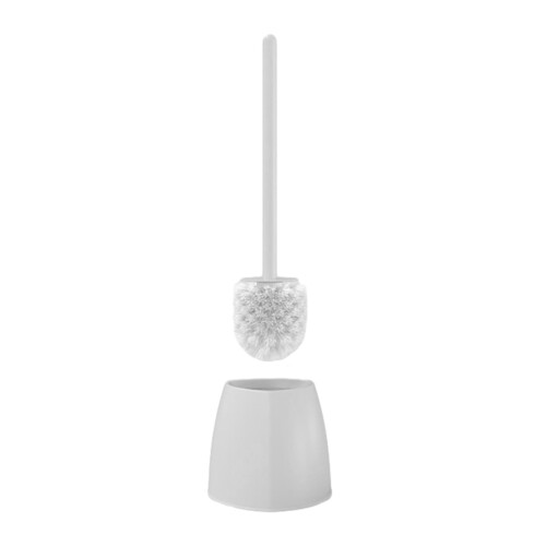 Escova de vaso sanitário com suporte e cabo longo ergonômico
