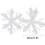 Christmas Snowflake String Ornaments White Set 12 pcs 1