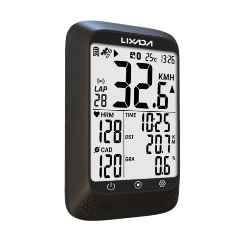 Bike Computer GPS Wireless Waterproof with Altitude and 1
