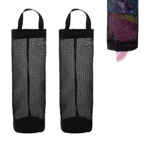 Hängande dispenser för plastpåsar, nät, 2-pack