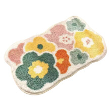 Bloemenpatroon badmat 40x60cm Superzacht en absorberend