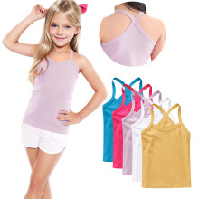Girls Dance Tank Tops Racerback Camisole 5 Pack Blue 10-11