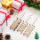 FRCOLOR Wooden Mini Sleigh Set Beige 9-Piece 4