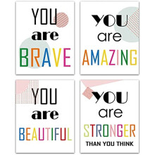 Inspirational Quote Canvas Art Set of 4