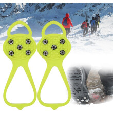 Ice Traction Cleats with 5 Steel Nails and Silicone Grips
