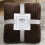 Flannel Fleece Blanket Brown Stripe Queen Size 1