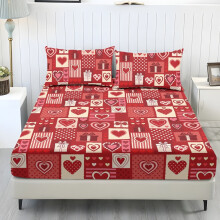 Red Heart Queen ágyneműgarnitúra, hűsítő, könnyen kezelhető, 3 darabos