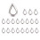 Stainless Steel 2mm Wire Rope Cable Thimbles Silver Tone 20 Pcs 2