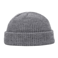 Unisex slouchy muts, donkergrijs, gebreide wintermuts