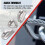 Stainless Steel 2mm Wire Rope Cable Thimbles Silver Tone 20 Pcs 6