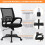 Chaise de bureau ergonomique noire à hauteur réglable 4