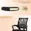 Chaise de bureau ergonomique noire à hauteur réglable 5
