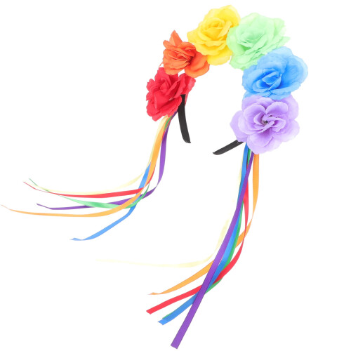 Blommahårband Rosformat plastband 1 set
