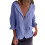 Damen-Leinenblazer Blau M 1