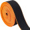 Sort og orange flad elastik 1,5 tommer bred 5 meter 1