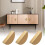 8Pack Champagne Gold Drawer Pulls,2.5 Inch Half Moon Cabinet Drawer Pulls Kitchen Handles, Modern Cabinet Hardware Pulls 4