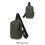 Αδιάβροχη τσάντα ώμου Crossbody με θύρα φόρτισης USB και 1