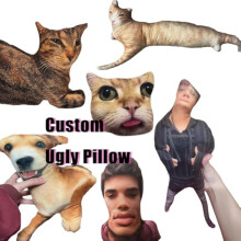 Ugly Pet Pillow DIY Abstract Cat Dog Pillow 1 Piece
