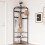 Corner coat rack with shoe bench and 12 hooks 2