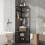 Corner coat rack with shoe bench and 12 hooks 4