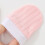 Babyset med repfria vantar och handskar, rosa 4