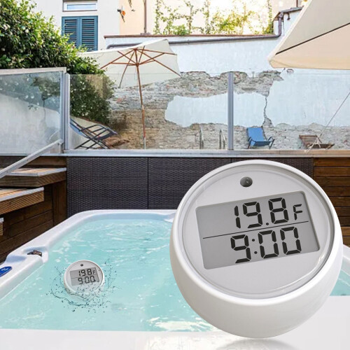 Minitermometer for isbad med timer og digitalt display