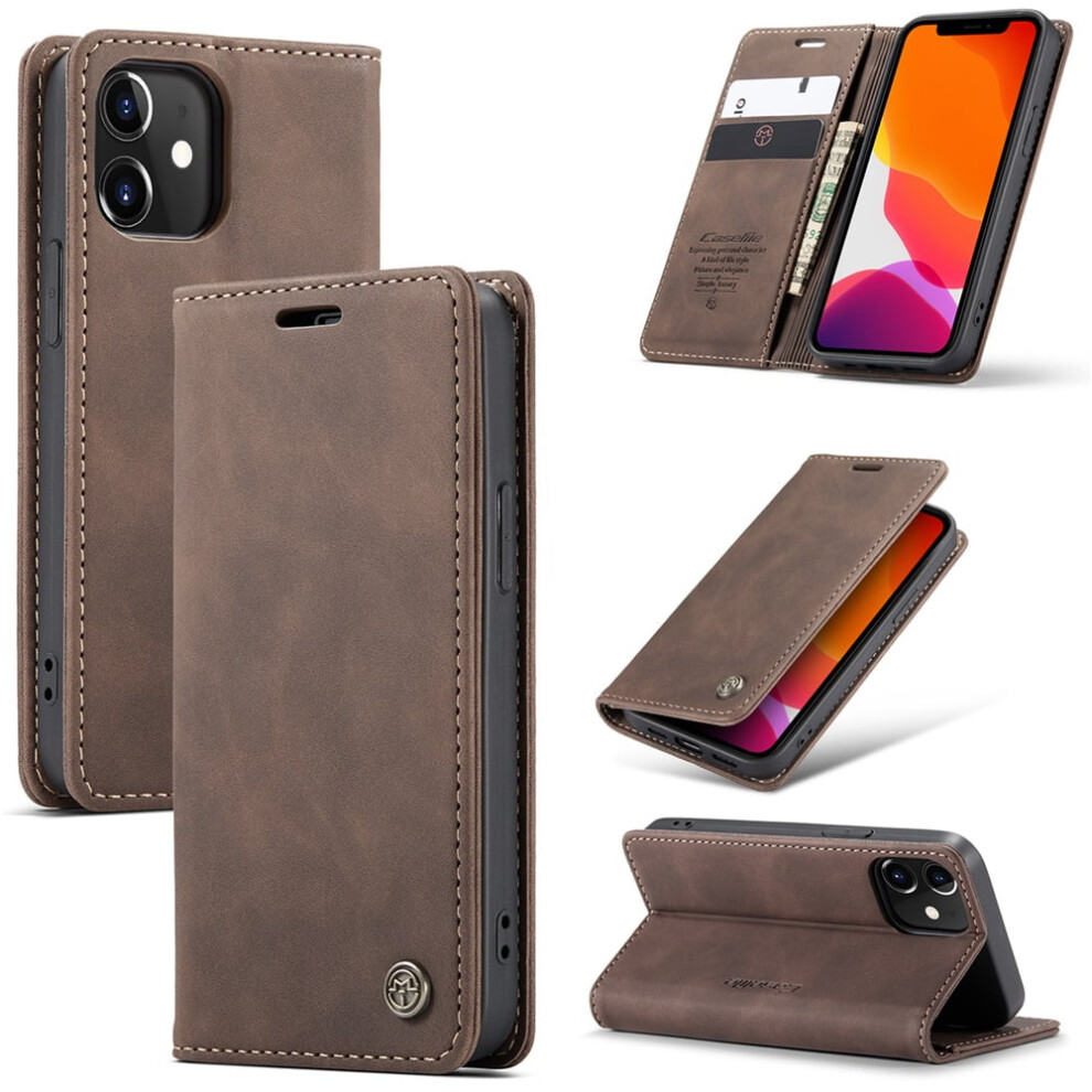 Caseme Leather Flip Wallet Case For Iphone 12 Â Magnetic, 971050705767