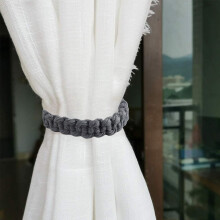 Cotton Curtain Tiebacks Handmade Adjustable Non-Slip Rope