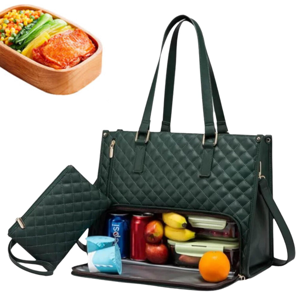 2-In-1 Laptop And Lunch Tote Bag 15.6 Inch Insulated Cooler 975221383495