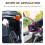 Motorcycle Extension Bracket Blue Aluminum Alloy 1pc 7