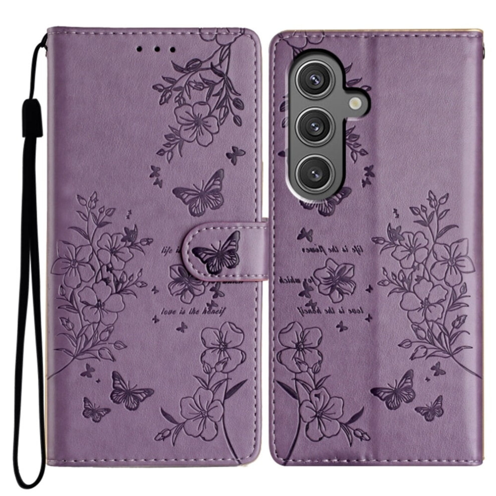 Pu Leather Flip Wallet Case For Samsung Galaxy S23 Purple 975221383853