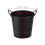 OUNONA mini pencil bucket with handle 2 pcs black 2