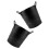 OUNONA mini pencil bucket with handle 2 pcs black 5