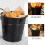 OUNONA mini pencil bucket with handle 2 pcs black 7