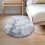 Tapete oval felpudo YOTQUSKI para quarto infantil, 80 x 120 cm (31,5 x 47,2 polegadas). 4