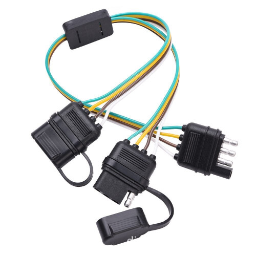 Trailer Splitter 45 cm 2-Way 4-Pin Harness