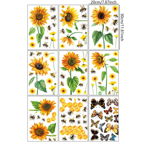 Opakovane použiteľné pružinové okenné lepidlá9Sheets 2