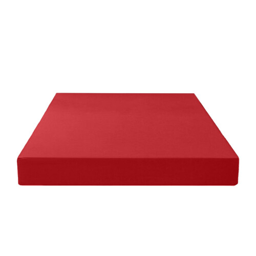 Brushed Microfiber Fitted Sheet Red 1