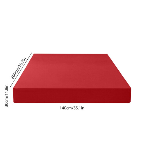 Brushed Microfiber Fitted Sheet Red 2