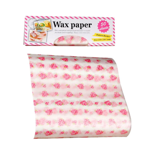 Wax Paper Food Wrapping Liners 50 Sheets 1