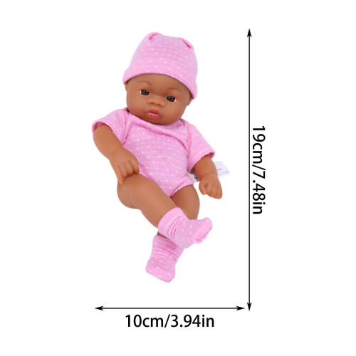 Miniatura de bebê realista de 20 cm com roupas 1