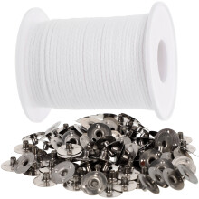 Cotton candle wicks with tabs 1 set