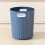 Small Round Trash Can Plastic 1.9 Gallon Blue 7